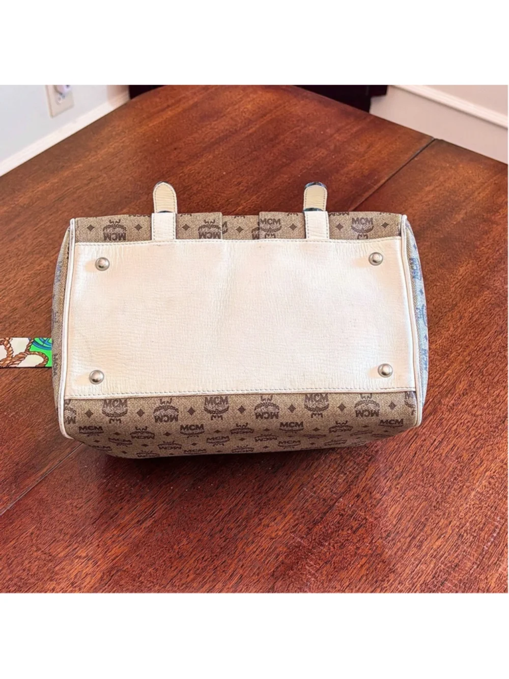 MCM boston leather